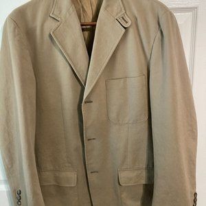 Polo Ralph Lauren Tan Polished Cotton Twill Blazer 40R